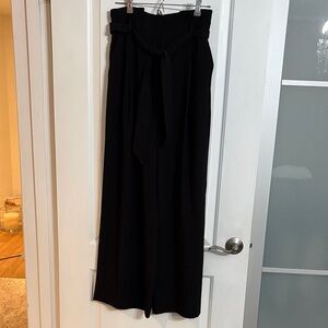 H&M Black Wide-Leg Trousers